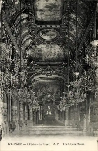 Ak Paris IX Opéra, Eingangshalle des Opernhauses