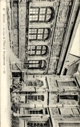 Ak Rouen Seine Maritime, Hôtel de Bourgtheroulde,   Fassade, dekorative Elemente