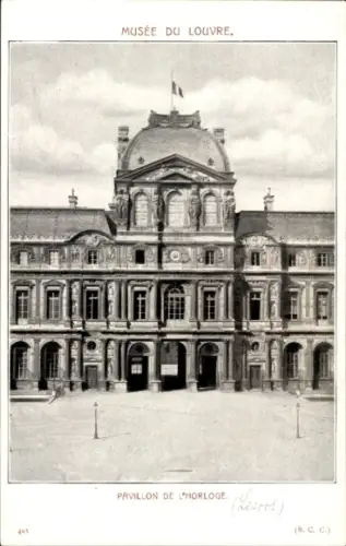 Ak Paris I Louvre, Palast von L'Horloge