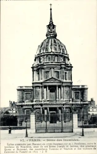 Ak Paris VII, Les Invalides, Invalidendom, Grab Napoleons I