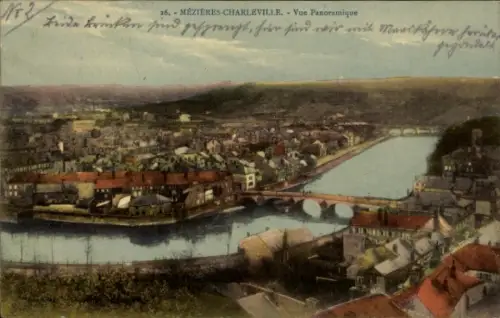 Ak Charleville Mézières Ardennes, Gesamtansicht