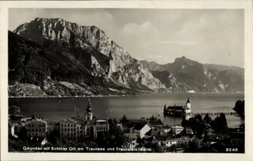 Ak Ort Orth Gmunden am Traunsee Oberösterreich, Schloss Ort,  Schloss Ort, Traunsee, Traunstein, 