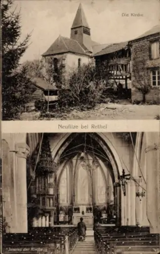 Ak Neuflize Ardennes, Kirche