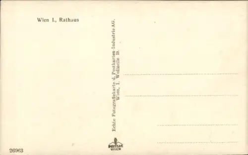 Ak Wien, Rathaus
