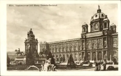 Ak Wien, Staatsmuseum, Maria-Theresia-Denkmal