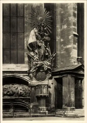 Ak Wien 1 Innere Stadt, Barockgruppe, Kapitänkanzel, Grabdenkmäler, St. Stephan, Wien