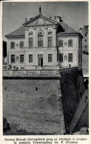 Ak Warszawa Warschau Polen, Dawny Zamek Ostrogskich