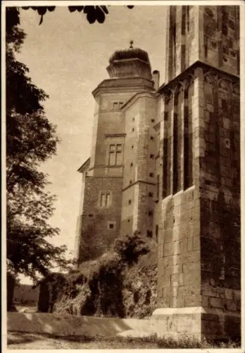 Ak Kraków Krakau Polen, Wawel Schloss, dänischer Turm,  Architektur, Krakau