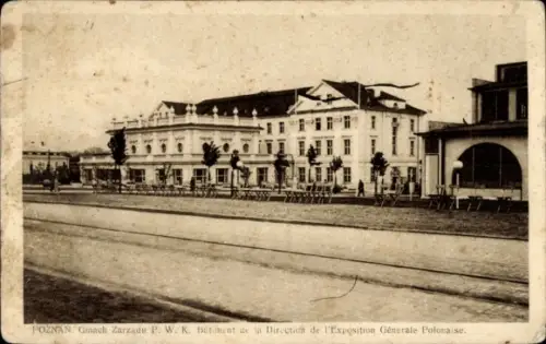 Ak Poznań Posen, Verwaltungsgebäude PWK der Direktion der Polnischen Generalausstellung