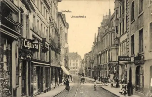 Ak Iserlohn im Märkischen Kreis, Unnaerstraße, Geschäfte