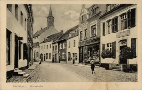 Ak Heinsberg im Rheinland,  Hochstraße, Geschäfte, Apotheke