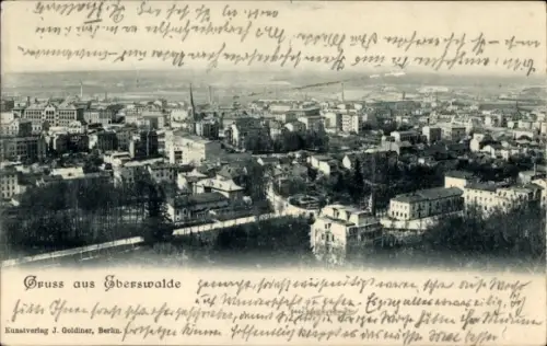 Ak Eberswalde, Stadtpanorama