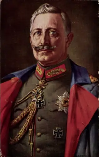 Künstler Ak Kaiser Wilhelm II, Portrait