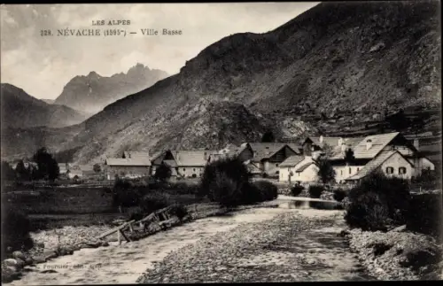 Ak Névache Hautes Alpes, Ville Basse