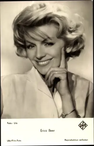 Ak Schauspielerin Erica Beer, Portrait