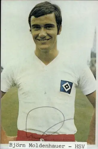 Autogrammkarte Fußballer Björn Moldenhauer, Hamburger SV, Autogramm