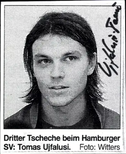 Autogrammkarte Fußballer Tomas Ujfalusi, Hamburger SV, Autogramm