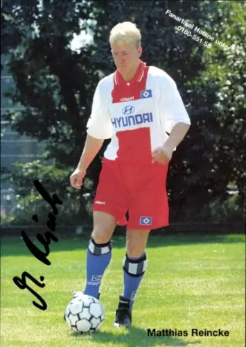 Sammelbild Fußballer Matthias Reincke, Hamburger SV, Autogramm