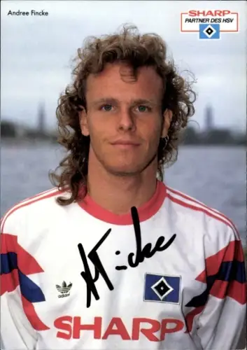 Autogrammkarte Fußballer Andreas Fincke, Hamburger SV, Autogramm