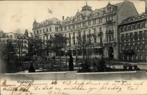 Ak Wiesbaden in Hessen, Hotel Rose
