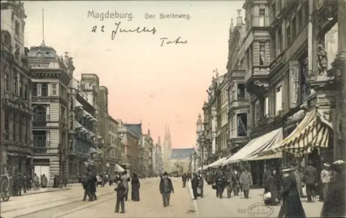 Ak Magdeburg an der Elbe, Breiteweg