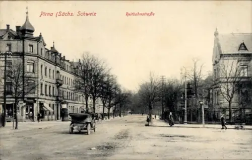 Ak Pirna an der Elbe, Reitbahnstraße