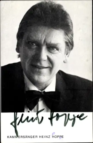Foto Opernsänger Heinz Hoppe, Portrait, Autogramm