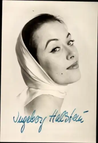 Ak Opernsängerin Ingeborg Hallstein, Portrait, Autogramm