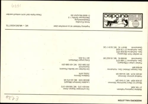 Autogrammkarte Opernsängerin Ingeborg Hallstein, Portrait, Autogramm