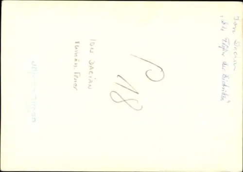 Foto Opernsänger Ion Dacian, Portrait, Autogramm