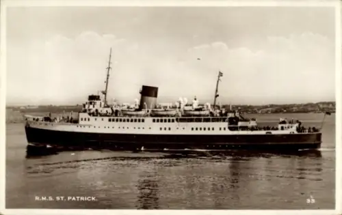 Ak Dampfer RMS St. Patrick, Steam Packet Company
