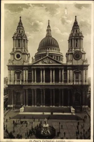 Ak London City, St Paul's Cathedral frontal