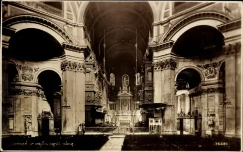 Ak London City England, Inneres der Kathedrale