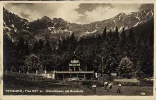 Ak Innsbruck in Tirol, Alpengasthof Frau Hitt am Gramartboden