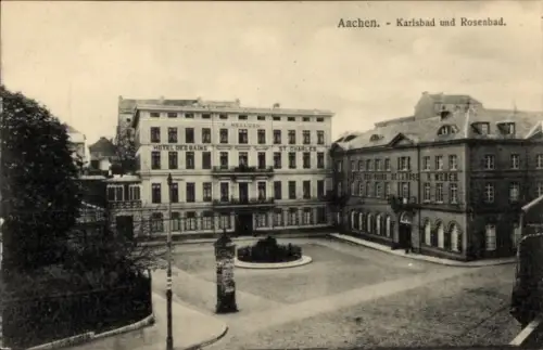 Ak Aachen, Hotel des Bains St. Charles,  Karlsbad und Rosenbad, Weber