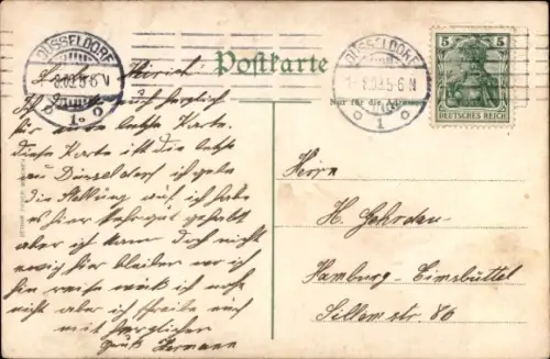 Ak Düsseldorf am Rhein, Rheinpromenade