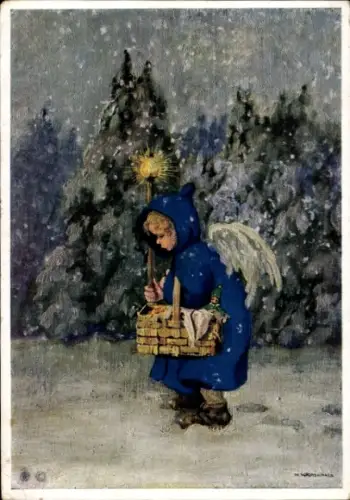 Künstler Ak Schönermark, Frohe Weihnachten