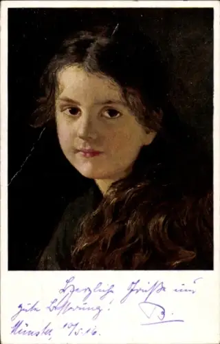 Künstler Ak Schauß, F., Gretel, Mädchen, Portrait
