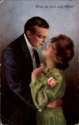 Ak Liebespaar, Wirst du mich ewig lieben?