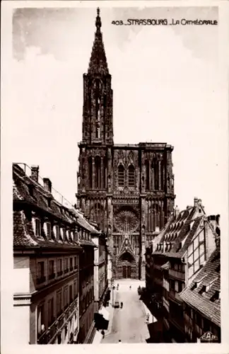 Ak Strasbourg Straßburg Elsass Bas Rhin, Münster