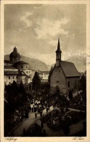 Ak Sankt Peter Salzburg in Österreich, Abtei, Friedhof