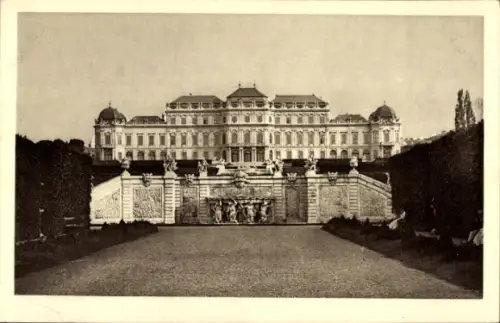 Ak Wien 1 Innere Stadt, Obere Belvedere, Gartenansicht, Österreichische Galerie in Wien