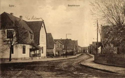 Ak Syke in Niedersachsen,  Dr. Reimer, Hauptstraße, Straßenansicht, 