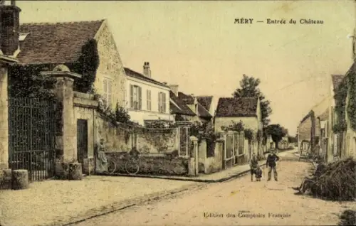 CPA Méry-sur-Seine-Aube, Entrée du Château