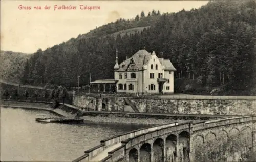 Ak Altroggenrahmede Altena in Westfalen, Fuelbecker Talsperre