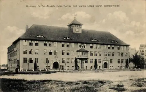 Ak Berlin Reinickendorf Borsigwalde, Kaserne. 3. Ersatz-Masch.-Gew.-Komp. des Garde-Korps
