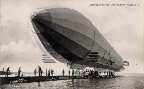 Ak Zeppelin'sches Luftschiff, Modell LZ 4