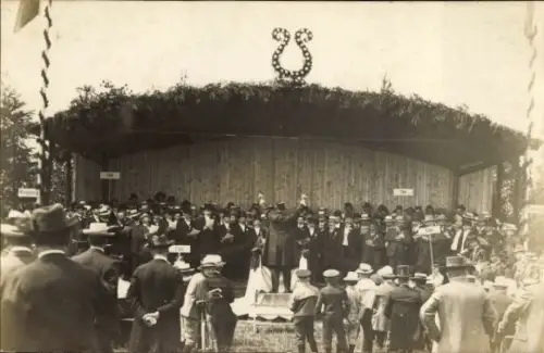 Foto Ak Lauenburg an der Elbe, Sängerfest, Juni 1913