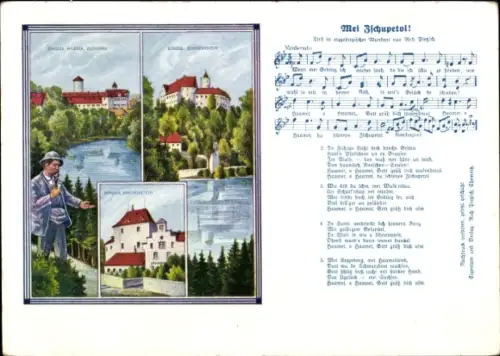 Lied Ak Mei Zschupetol, erzgebirgische Mundart, Zschopautal, Schloss Scharfenstein