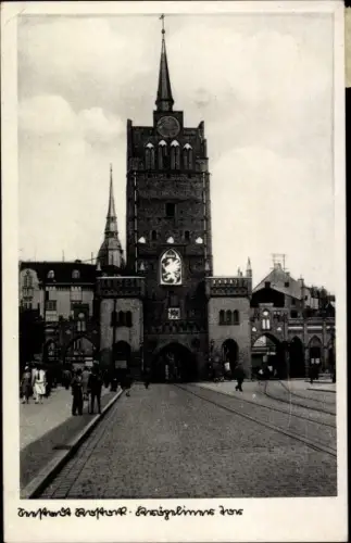 Ak Rostock in Mecklenburg, Kröpeliner Tor